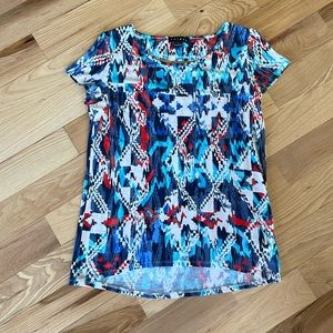 Tribal short-sleeve top - size small